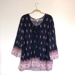 Style & Co. | Boho Peasant Blouse